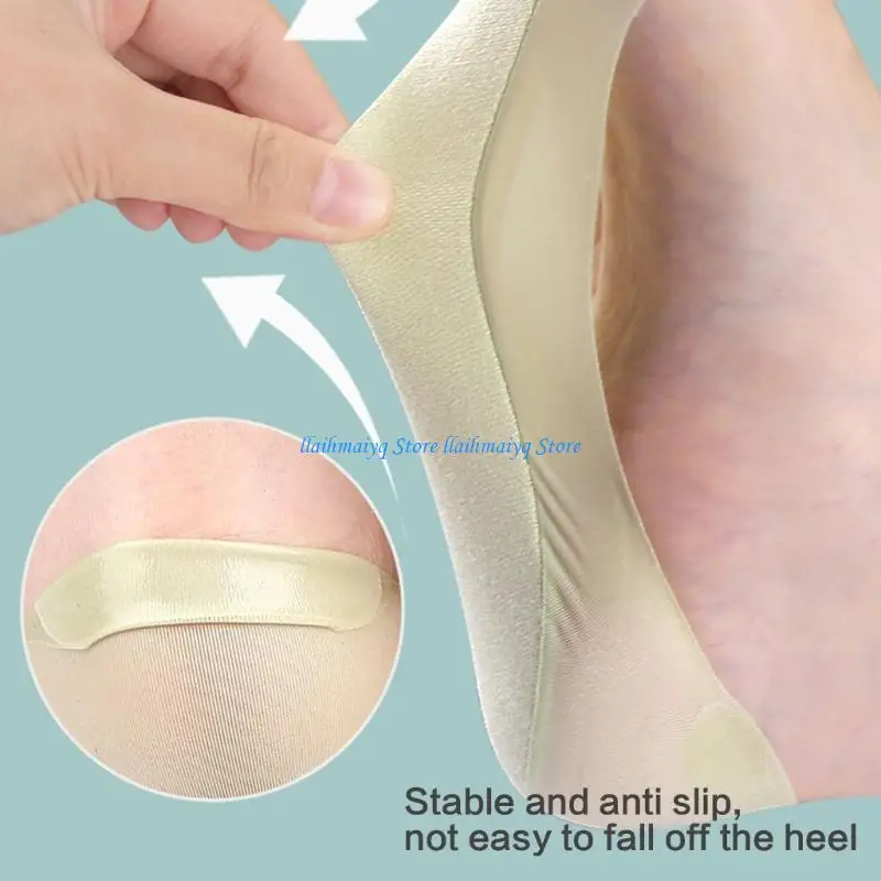 

573B Invisible Backing Hosiery For Women Warmth Bend Support Plan With Cushioned Projectile Forefoot Security