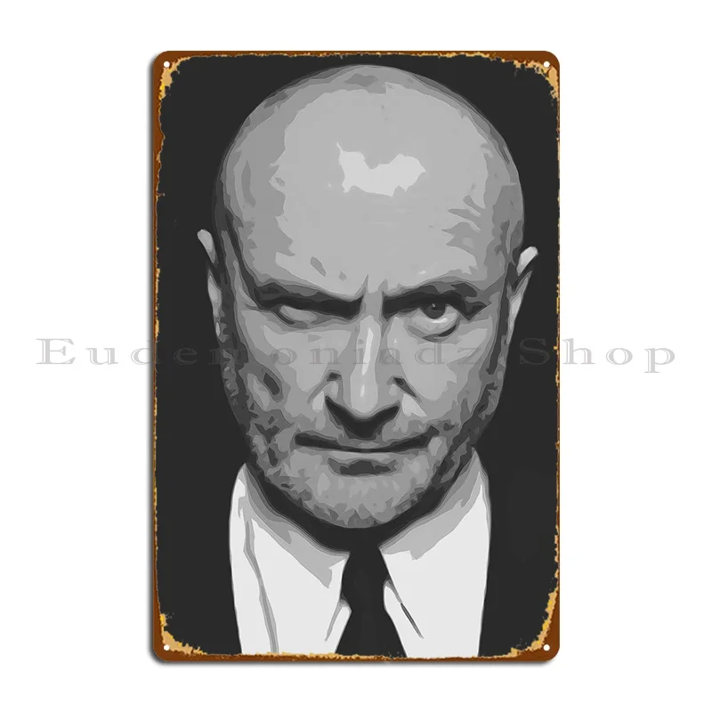 Phil Collins Metal Sign Living Room Living Room Print Plaques Personalized Tin Sign Poster