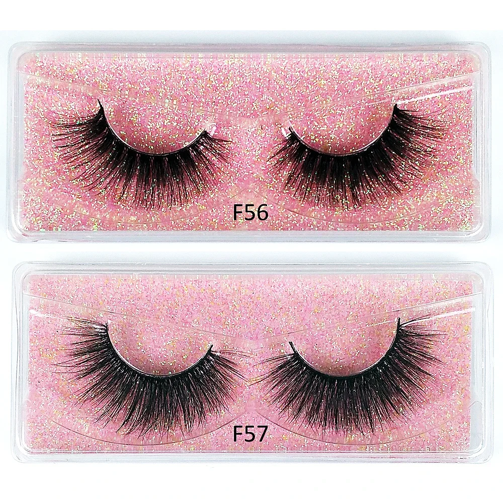 Mink Lashes Bulk Wholesale 10 Pairs 3d Mink Eyelashes Natural Fluffy False Eyelashes Pack Makeup Soft Thick Fake Lashes