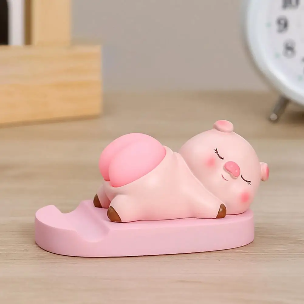 Cartoon Animal Cell Phone Holder with Stress Relief Elastic Butt Pig Dog Bunny Panda Mobile Phone Tablet Stand Desktop Decoratio