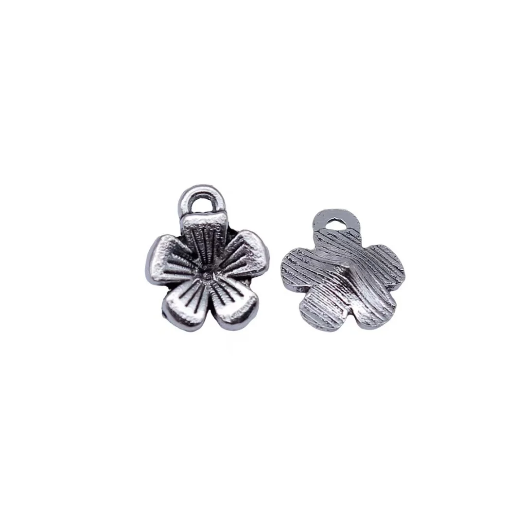 70pcs 11x9mm Zinc alloy metal tibetan silver plated charm T1474 for jewelry making