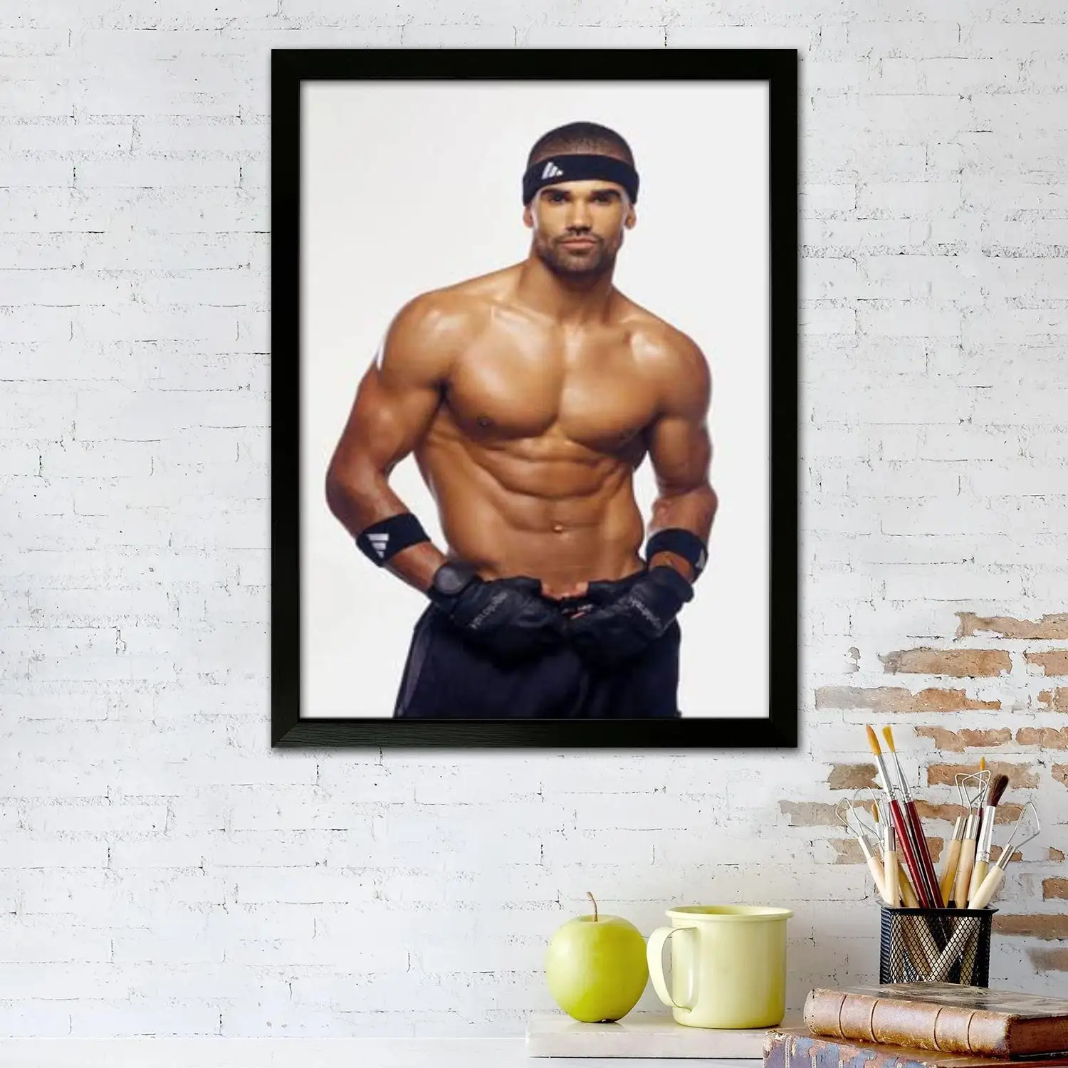 shemar moore Canvas Art Poster and Wall Art, Picture Print, Modern Family Bedroom Decor,Decorative painting