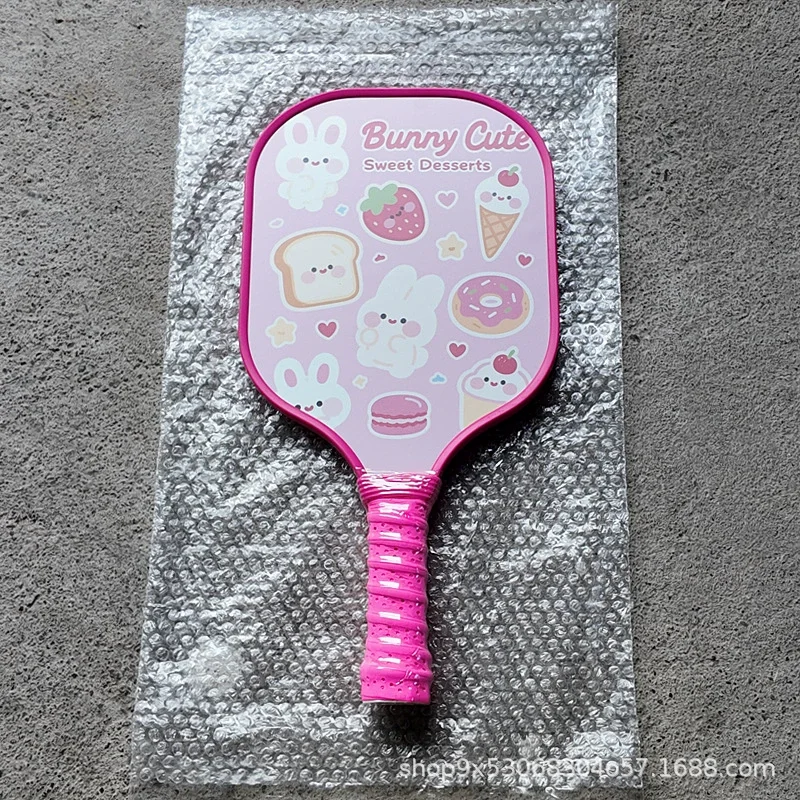 2026 Hot Cartoon Pickleball Professional Glass Fiber Small Pick Racket Interactive Outdoor Sports Leisure Hobby Pickleball 6