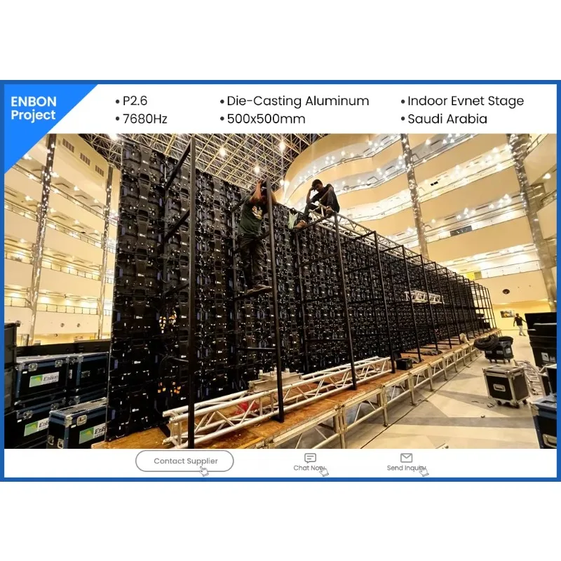500x500 Die Cast Aluminum LED Display Video Wall Rental Stage Backdrop Screen Pantalla LED P3.91 Exterior