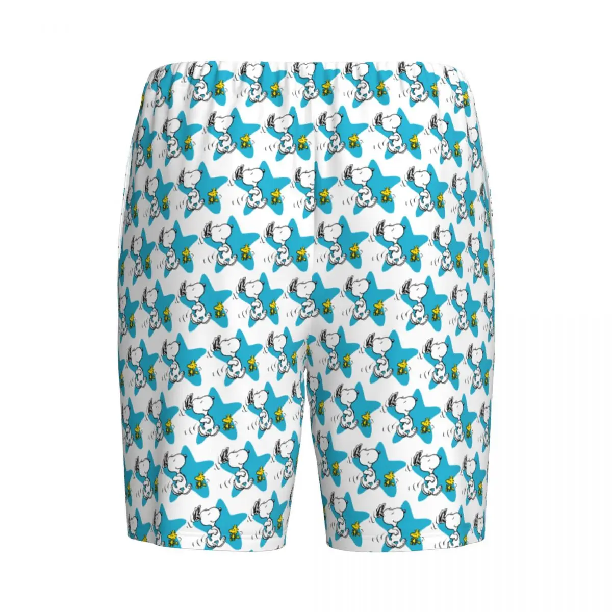 Custom Print Manga Snoopy Woodstock Cartoon Hund Pyjama Shorts Herren Nachtwäsche Hose Schlaf Short Pjs mit Taschen