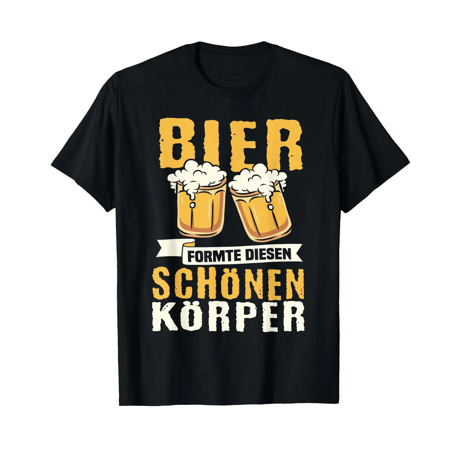 Bier hat diesen schönen Körper geformt. T-Shirt für Bierliebhaber, Vintage-Washed-Grafik, lässige Streetwear für Herren, stilvolle Designerkleidung