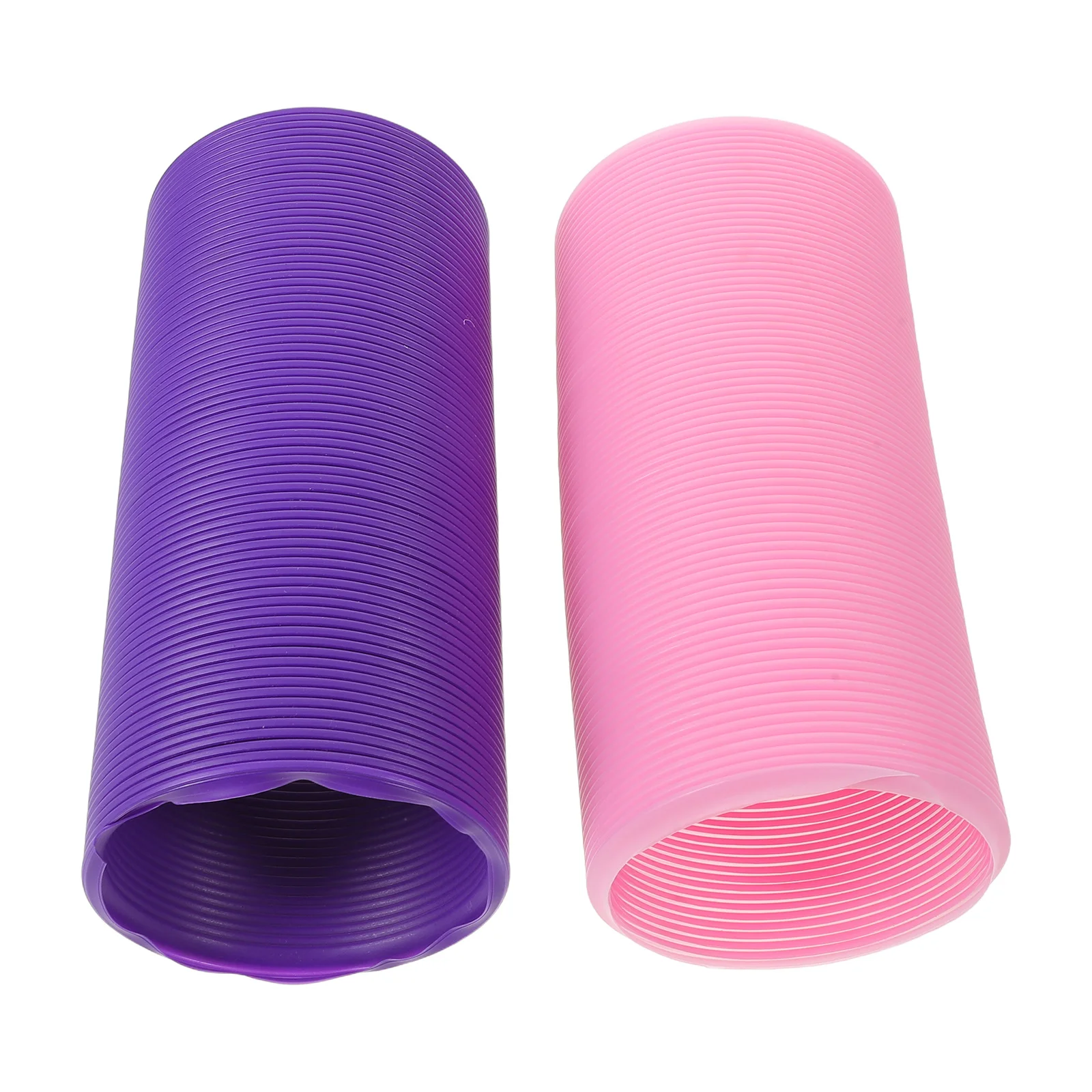 

2Pcs Expandable Pet Tubes Foldable Hamster Tunnels Purple Pink Large Size Flexible Design Indoor Outdoor Interactive Gerbils