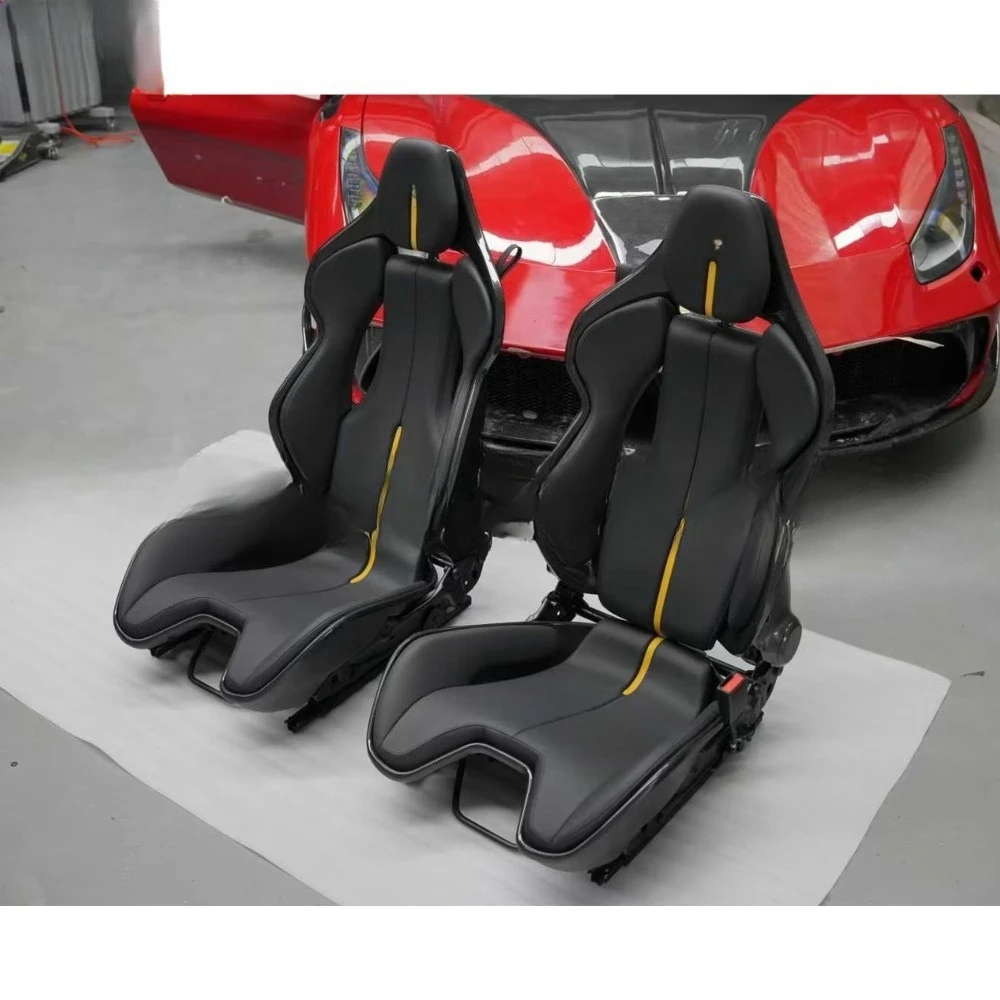 Track Version Dry Carbon Fiber Car Seat SF90 296 GTB Sport Seats Auto Accessories  Interior Bucket Seat