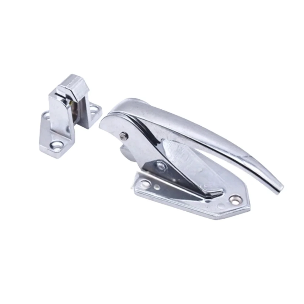 Silvery Oven Door Handle Metal Oven Door Latch Oven Handle Replacement Oven Latch Sturdy Construction High Temperature Resistant