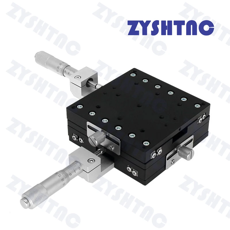 XY Axis 90*90mm Trimming Station Manual Displacement Platform Linear Stage Sliding Table XY90-LM XY90-C LY90-R Cross Rail