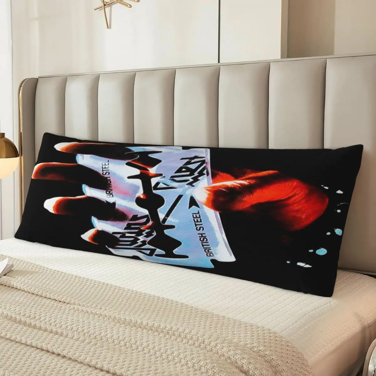 

Long Body Pillowcase Judas Priest British Steel 20x60in Pillow Cover Bright Colors Anniversary Gif Customizable Patterns