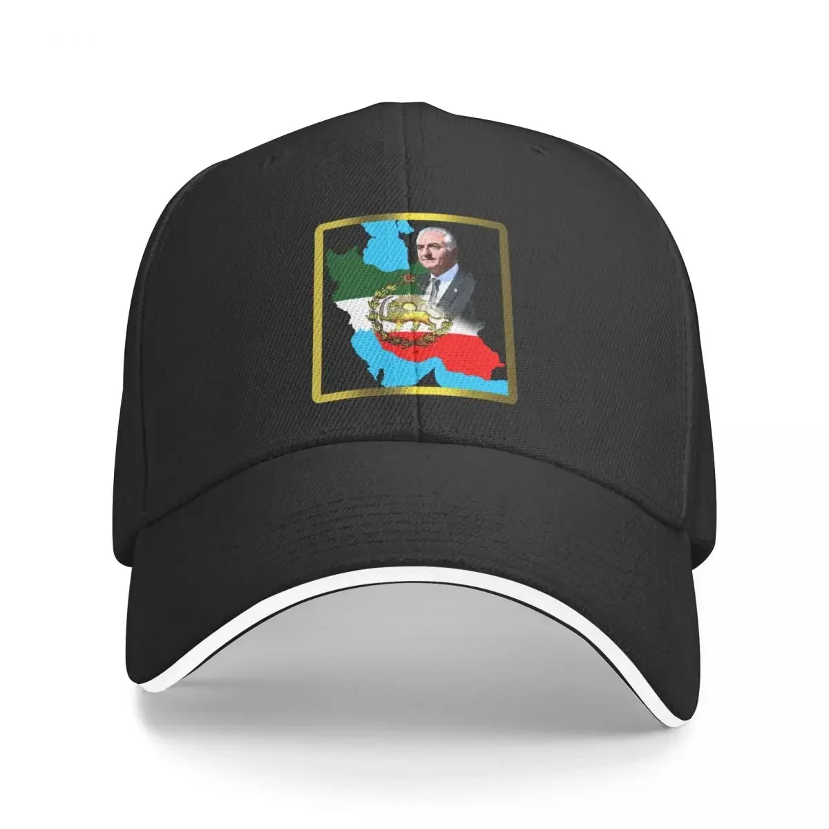 

New Iran's flag with a golden lion and sun with king Pahlavi Baseball Cap Beach Fluffy Hat New Hat Hat For Man Women's