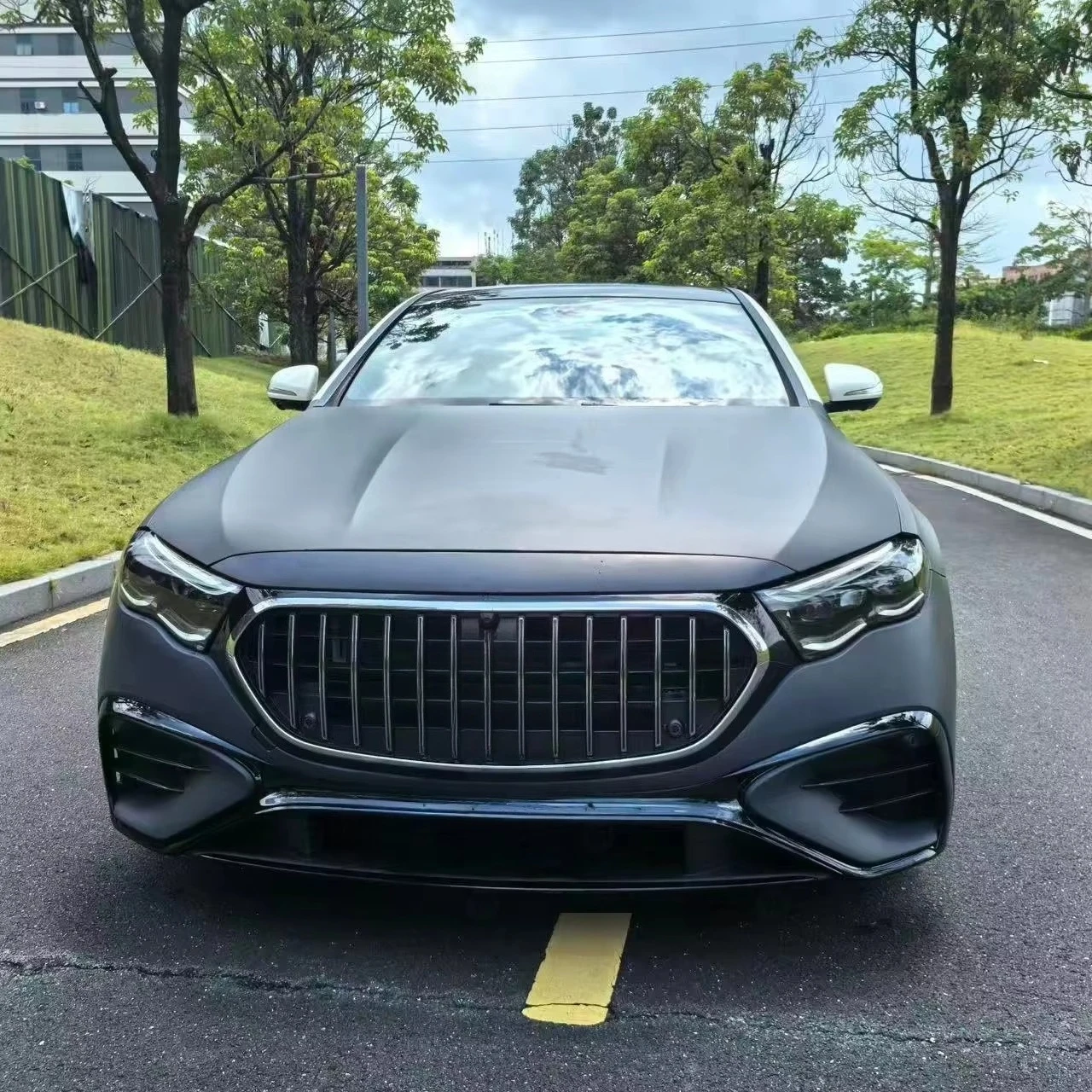 Old Upgrade New Car Bumpers for E-class W213 Facelift 2025 W214 E53 Body Kits Fenders Bonnet LED Headlights Taillights
