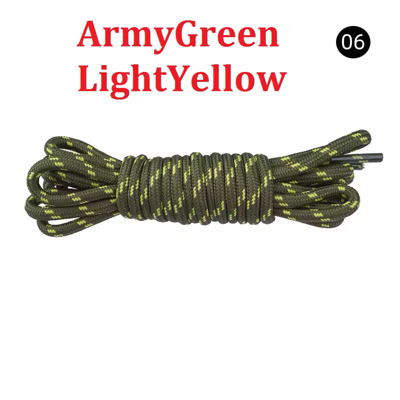 5MM Round Shoelaces Flower Dots Solid Laces Polyester Shoelaces Matching Sports Shoes Tooling Martin Boots Hiking Shoelaces - Image 22