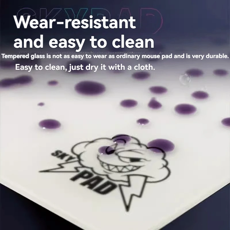 Skypad 3.0 Cloud Glass Gaming Mouse Pad Upgrade Coated FPS Smooth Surface Custom Desk Mat Gaming Accessories Duplicate Edition