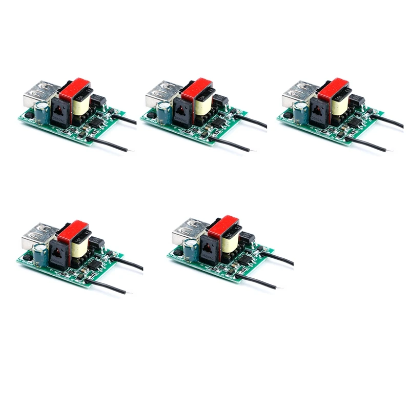 

2025 New-5 Pcs Buck Converter Stabilizer DC-DC Step Down Module 12V 24V 36V 48V 72V To 5V 1A USB Galvanic Isolated Power Supply