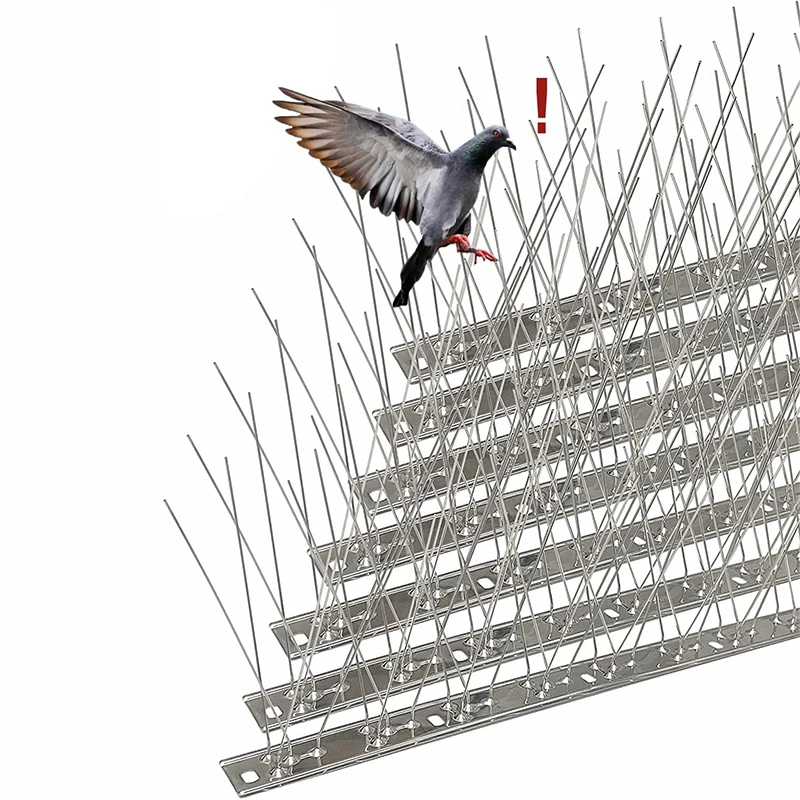 Bird Spikes Repellent Supplies Against Pigeons Crows Repeller Outdoor Defense Scare Birds Garden Scarecaper Outside Anti Gadgets