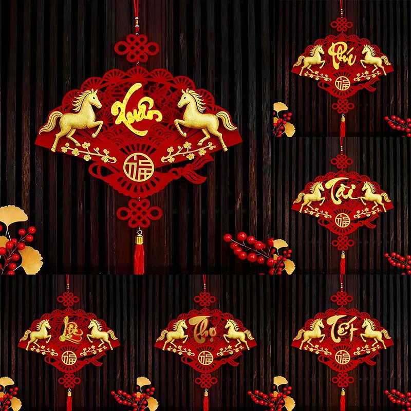 Vietnamese New Year Hanging Pendants With Tassel Window Door Party Hanging Ornament 2026 Spring Festival Home Decor Accessories - Image 4