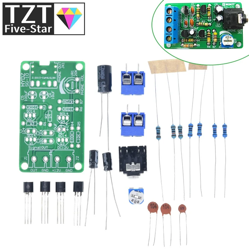 White Noise Signal Generator DIY Kit Electronic Kit 2-Channel Output for Burn-in Test Therapy on Insomnia Noise Generator