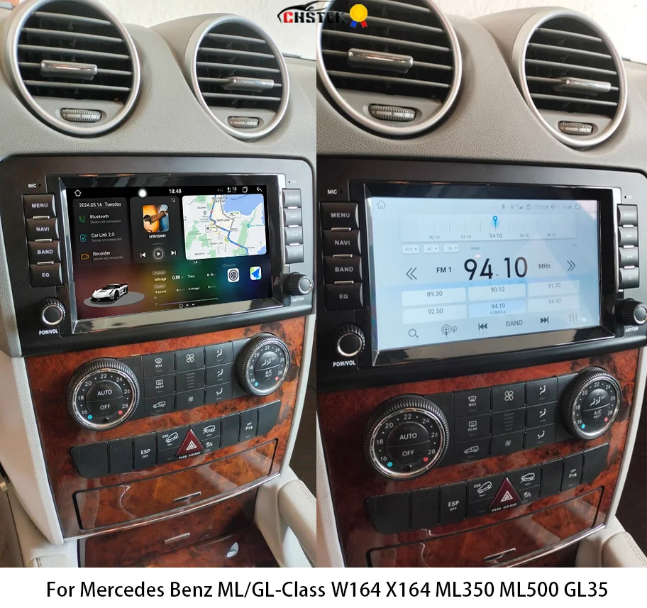 CHSTEK Android 13 Autoradio For Mercedes Benz W164 X164 ML/GL Class Car Radio ML350 ML500 Multimedia Player Carplay GPS WIFI 4G