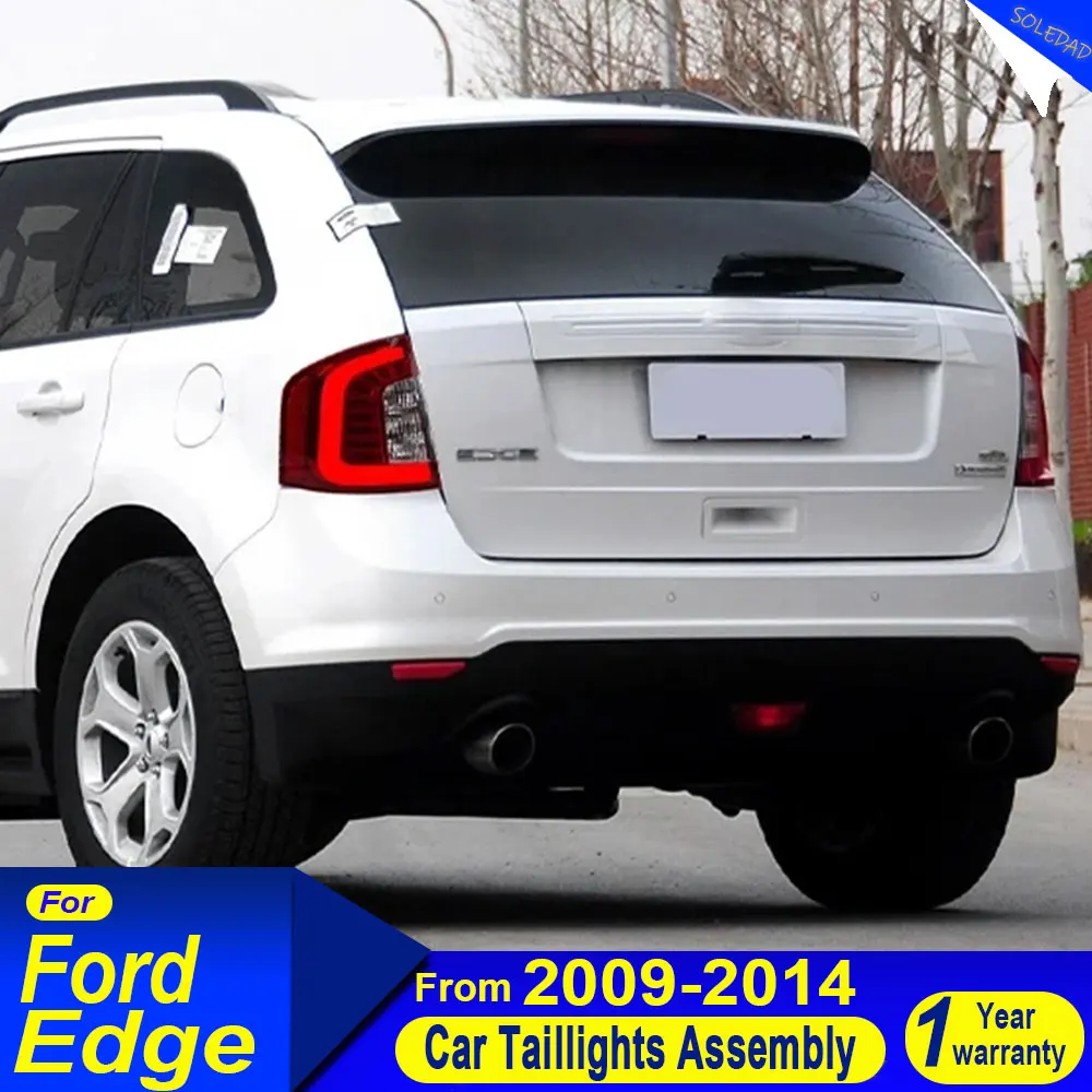 1 Pair Car for Ford Edge Tail Light 2009 2010 2011 2012 2013 2014 for Ford Edge Rear Light DRL Fog Brake Turn Signal Reversing