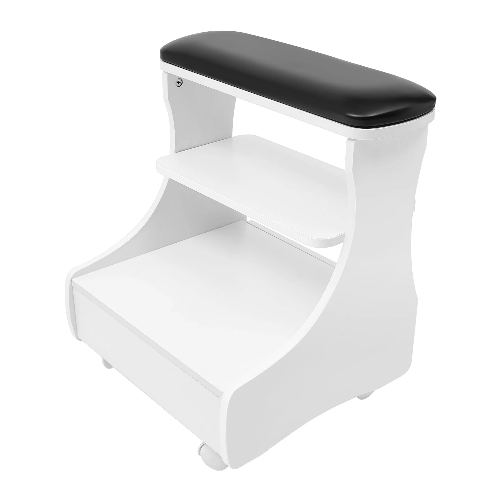 Stołek do kąpieli stóp Podnóżek do pedicure i manicure Wózek meblowy do kąpieli stóp z kółkami do salonów kosmetycznych