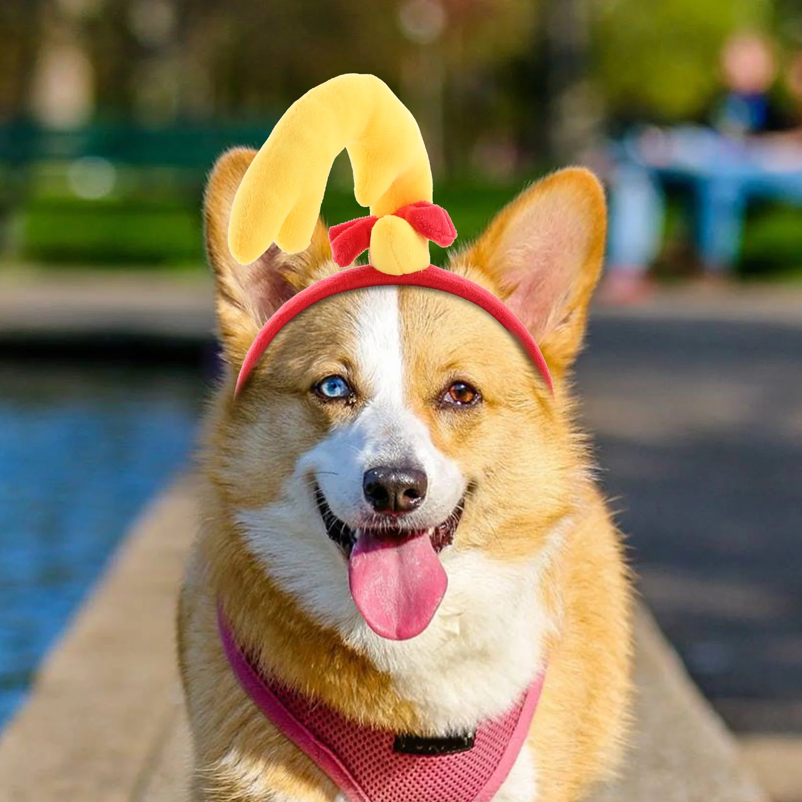

Dog Headwear Headbands Adorable Birthday Party Pet Costume Hair Ornament Cute Clothing