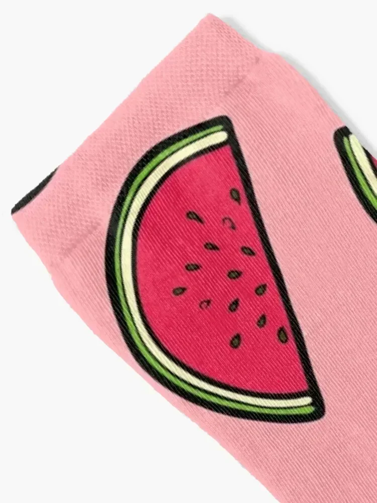 Watermelon Pattern in Pink Socks Stockings gift sport Toe sports Designer Man Socks Women's