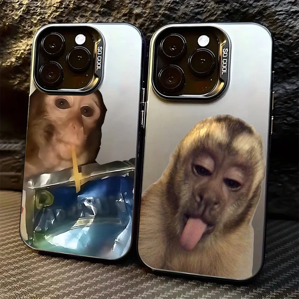

Чехол для телефона Monkey Drinking Juice для Xiaomi Redmi 15 15C 14C 13C 12C 13 12 10 A1 A2 A3 A5 9T 9A K60 4G 5G, матовый чехол с защитой от падения
