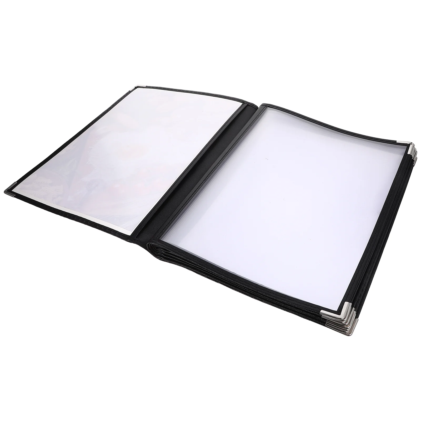 

Menu Book Transparent PVC Loose-leaf Recipe Practical Holding Clear Cover Folder Restaurant Order Simple Cash Register