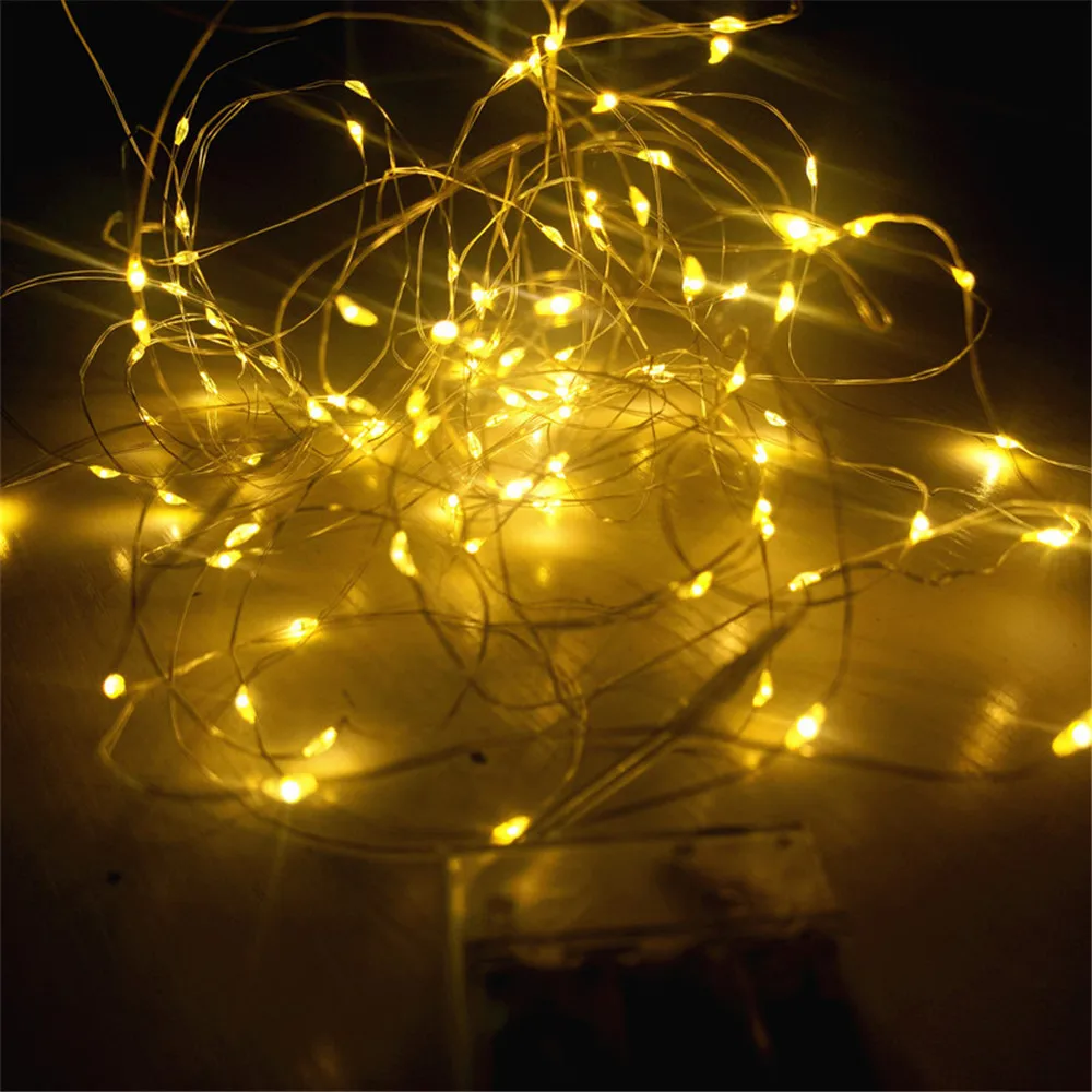 10M Copper Wire LED String Lights Outdoor Waterproof Garlands Festoon Fairy Wedding Decorations For New Year Christmas Tree