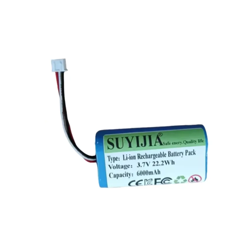 3,7V 6000mAh 18650 1S2P 6000mAh Batería De Litio Recargable Amplificador Placa De Protección Del Altavoz + Enchufe De XH-3P