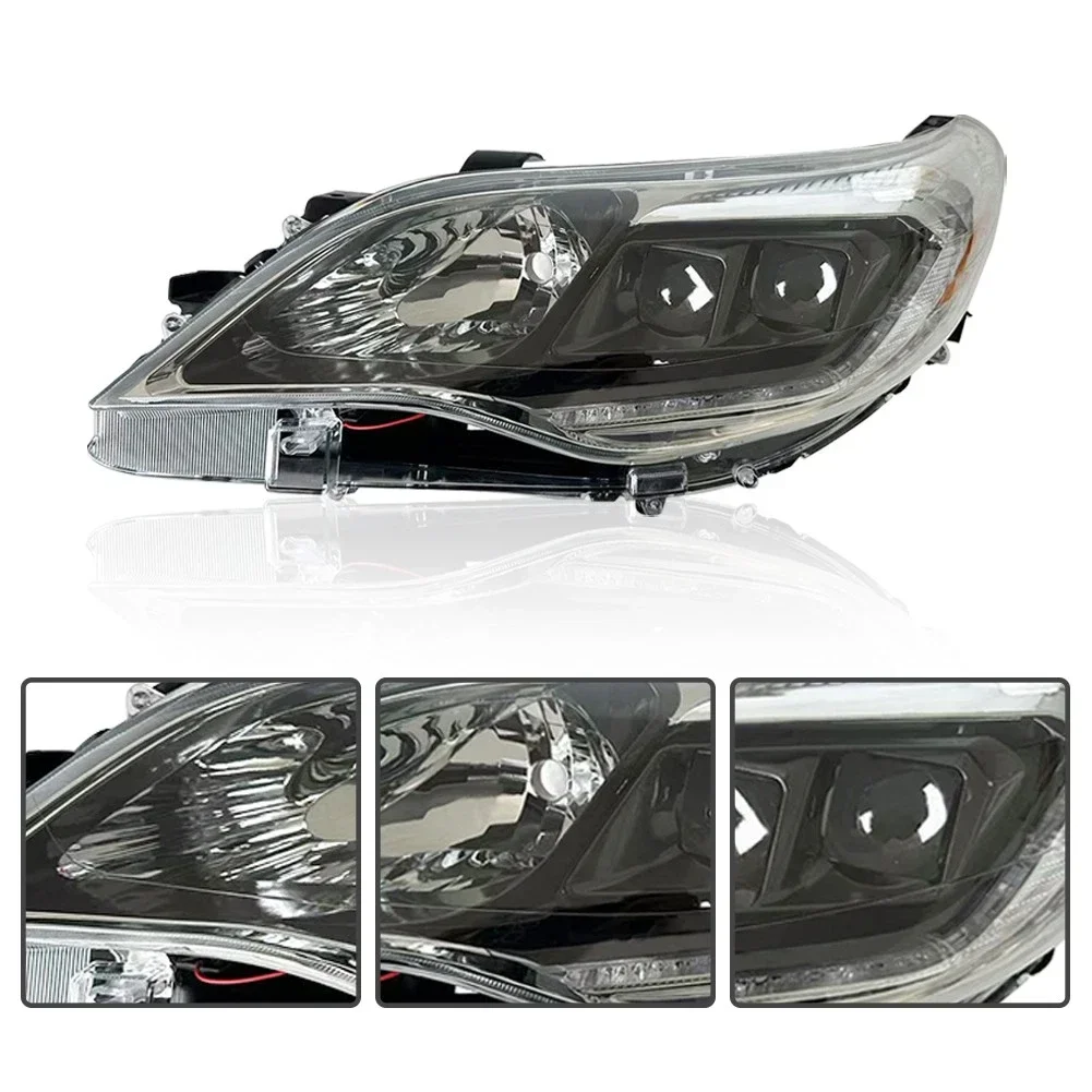 New for Avalon 2013-2015 Headlights Set Left & Right Clear Lens HID Xenon Type Black Housing