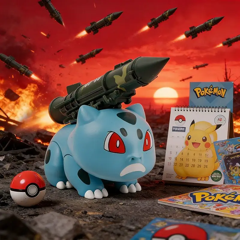 Bulbasaur – canon d'ornement de voiture drôle, Style Missile, décoration de figurine, mignon, Anime, accessoires d'intérieur de voiture, cadeau, nouvelle collection 2026