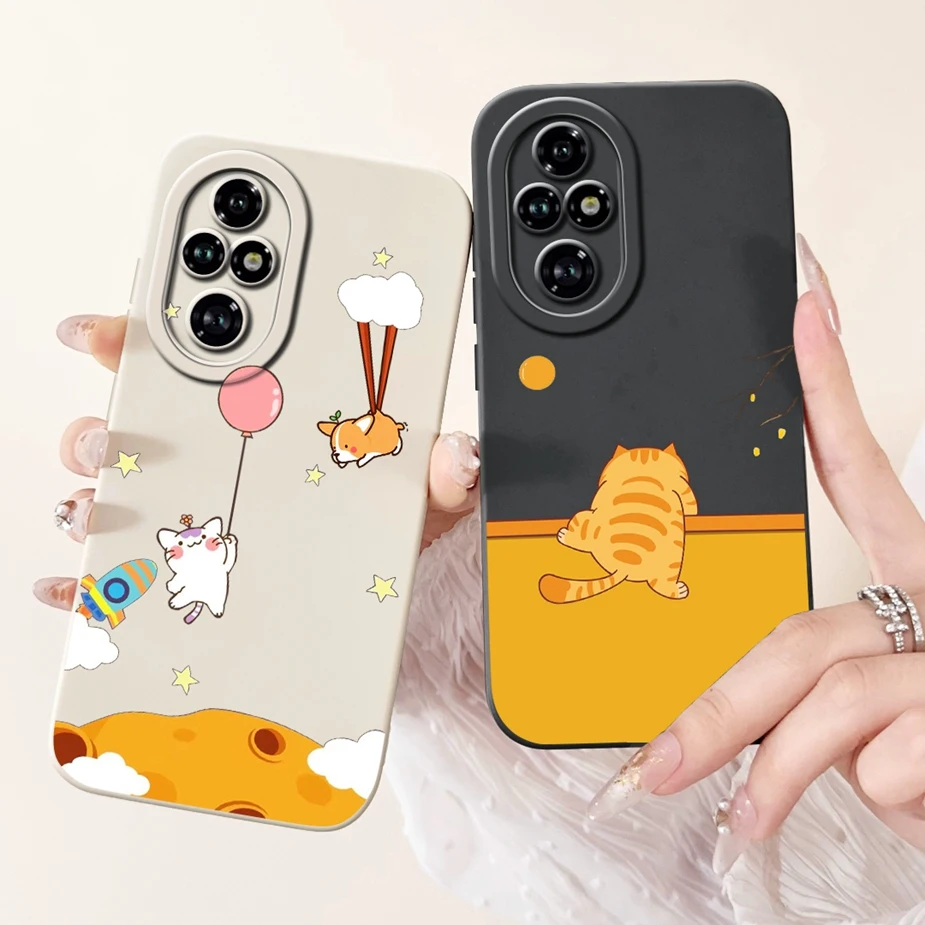 For Honor 200 Pro Case ELP-AN00 Cute Fashion Cartoon Cover Soft Cameras Protection Case For Honor 200 Lite Honor200 Smart Bumper