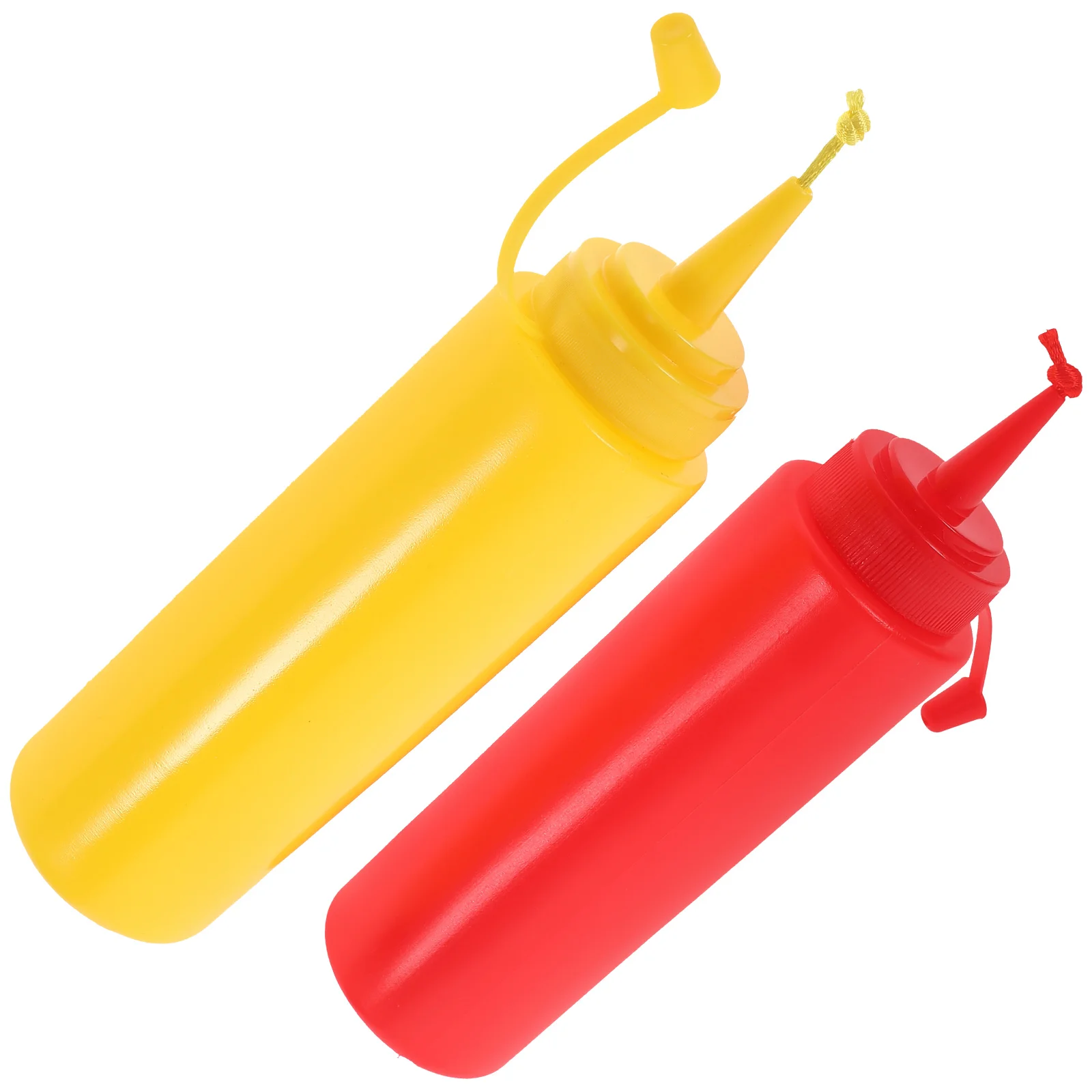 2 Pcs Ketchup Container Squeeze Bottles Tricky Seasoning Ground Mustard Funny Fake Novelty Prank Toys Plastic