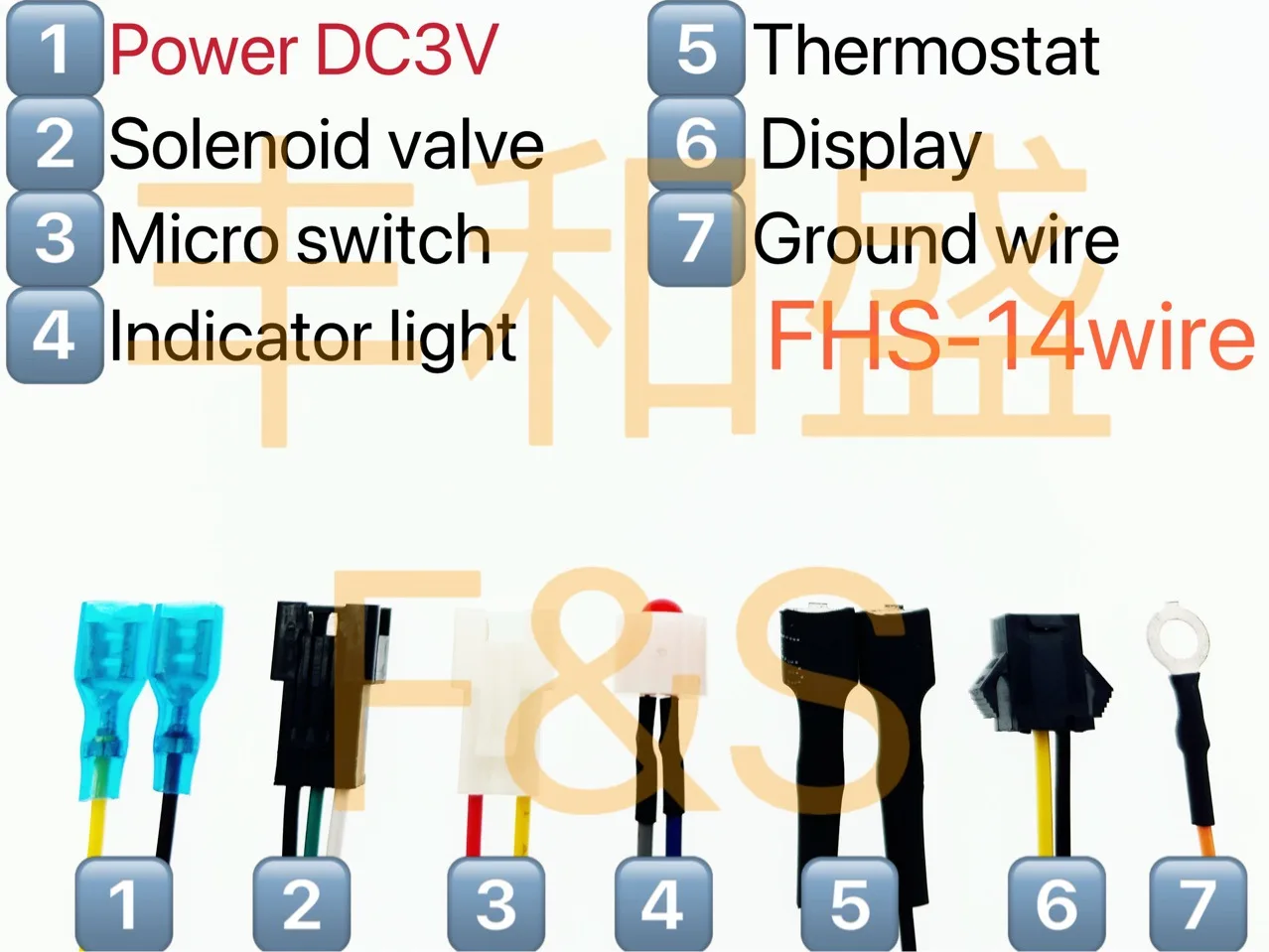 17 Wires DC 3V Gas Water Heateer Double ignition with Temperature control and LED display Pulse igniter