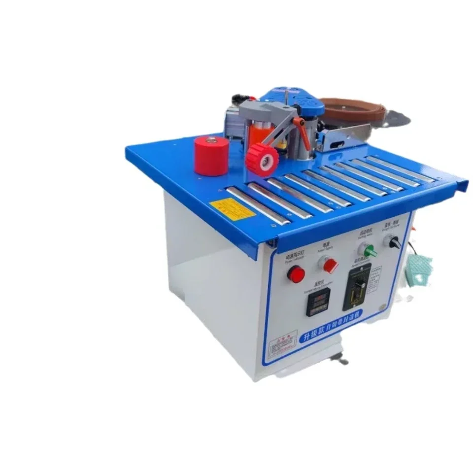 

Pulley automatic broken belt edge banding machine Small home improvement curved linear dual-purpose edge banding machine