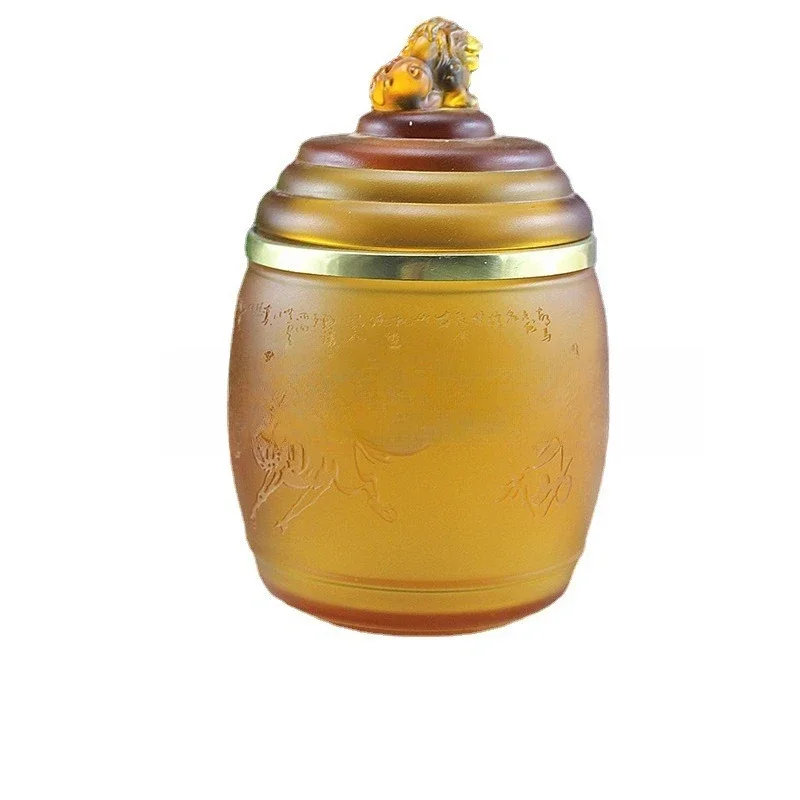 

Gufa Liuli Tea Can Company Anniversary Business Commemorative Gifts Practical High-end Tea Cans