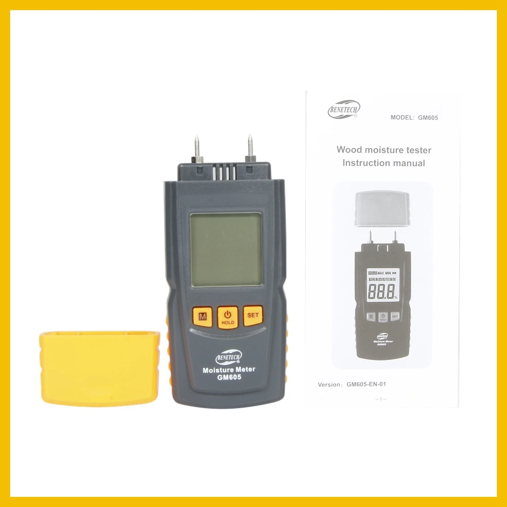 Digital LCD Display Wood Moisture Meter Humidity Tester Timber Damp Detector Portable Wood Moisture Meter