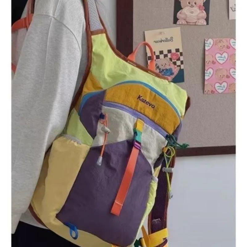 

Travel bag, large capacity backpack, men's and women's dopamine outdoor hiking and fitness multi-functional cycling backpack