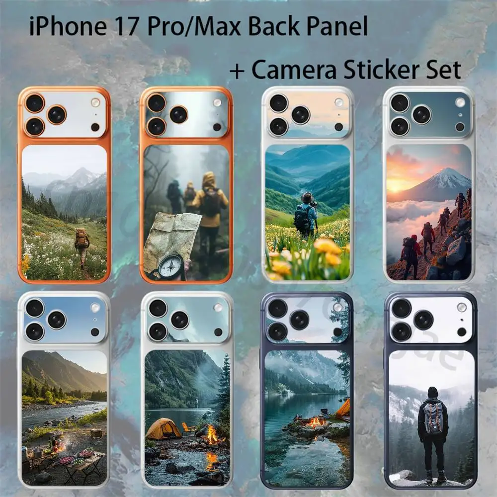 

Nature outdoor camping For iPhone 17 pro Max/17 pro Full Cover Decal Skin Wrap Colorful Rear Protective Sticker Film