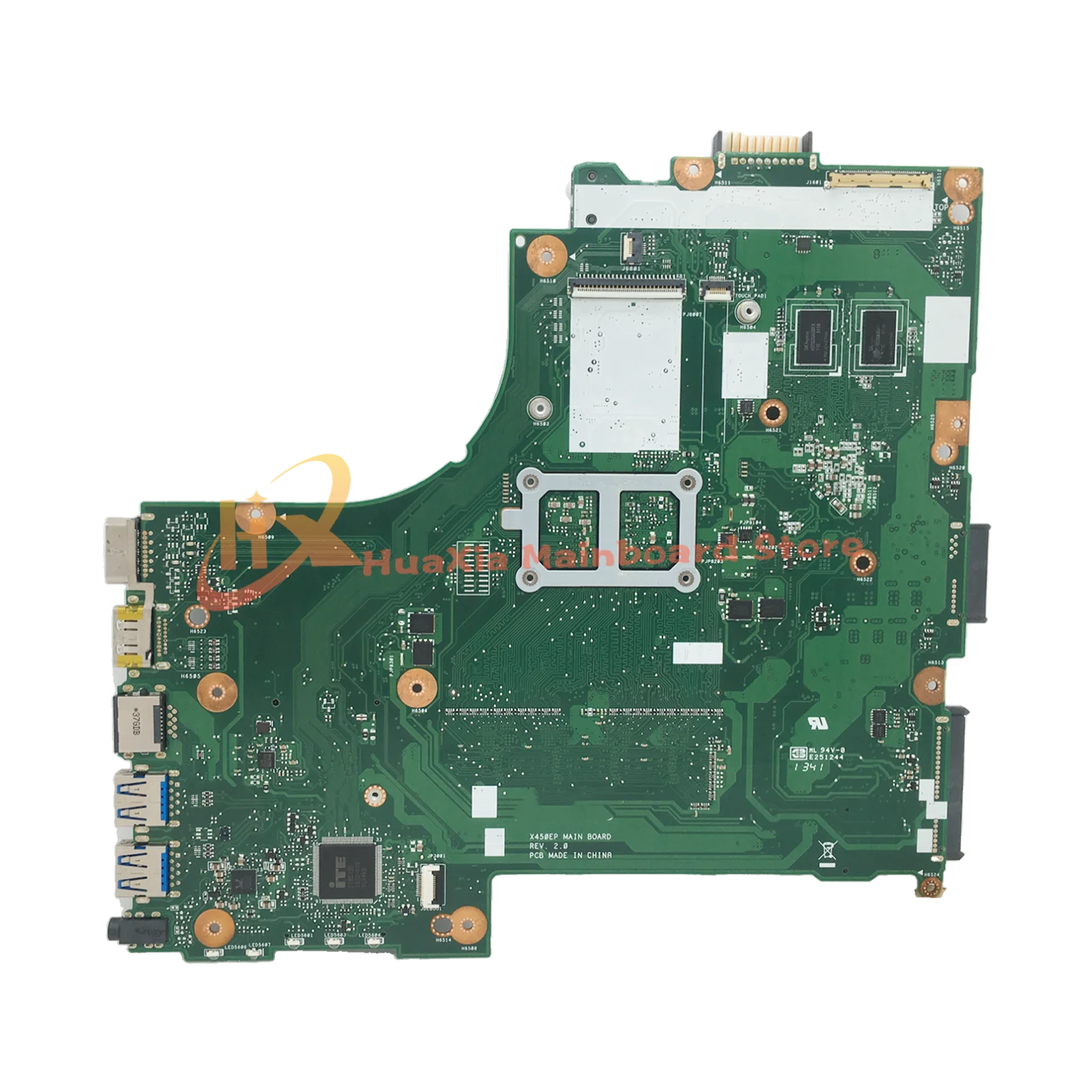 KEFU X450EP Motherboard For ASUS X450E X450EP X450 X450EA Laptop Mainboard With AMD CPU 0GB/2GB/4GB-RAM UMA/PM