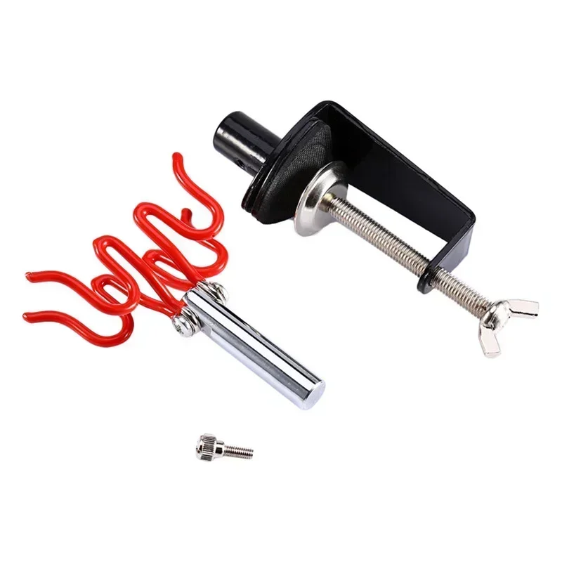 1pc 2 Air Brushes Clamp-on Air Brush Holder Stand Holds, Table Or Bench Top Mount For Air Brush Hobby Model Parts Models Assembl