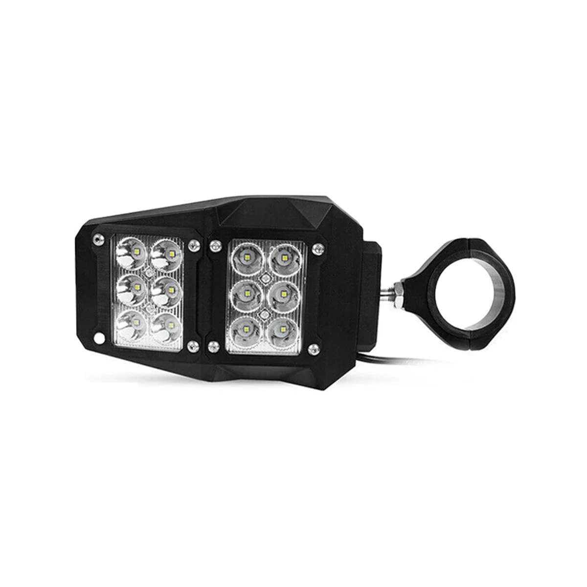 For UTV/ATV All-Terrain Beach Vehicles with Lighted Tri-Colour Rear Frame LED 1.75/2 Inch Rear View Mirror