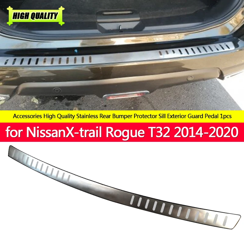 

For Nissan X-Trail X Trail T32 2014-2020 2018 2019 Ultrathin Stainless Rear Bumper Protector Sill Exterior Guard Pedal Accessory