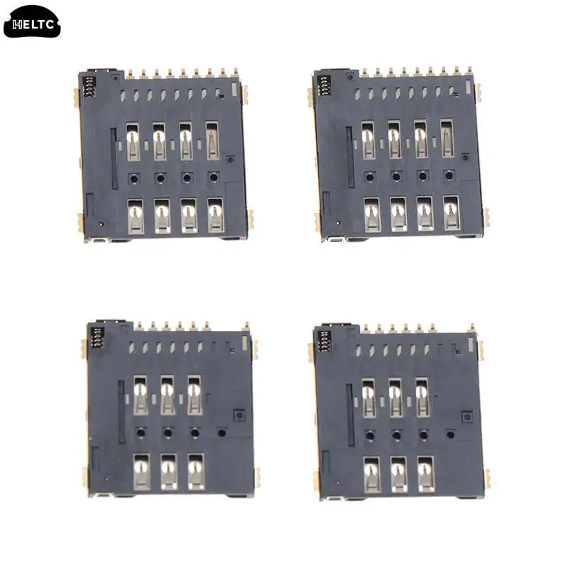 2Pc MUP-C792 micro sim card holder SMD external welding Self-piercing type Micro Sim Card Connector Patch Sim Card Slot Socket