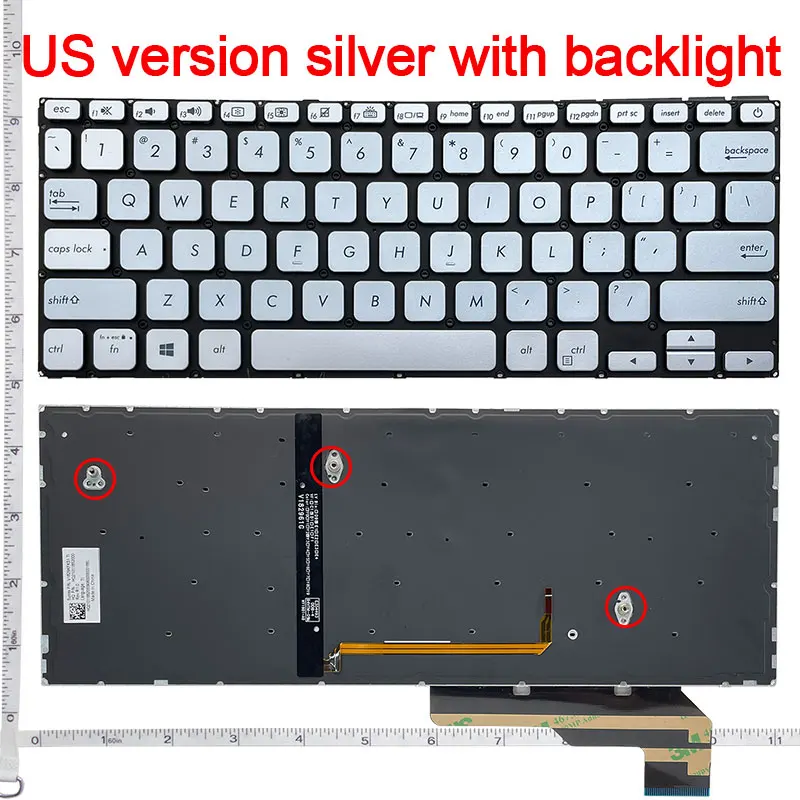 US/RU Laptop Keyboard For ASUS X403J/JA X403F/FA X403FAC S403F A403F ADOL14/F/FA 2019 ado 13 adol13u adol13f X330UA S13 S330