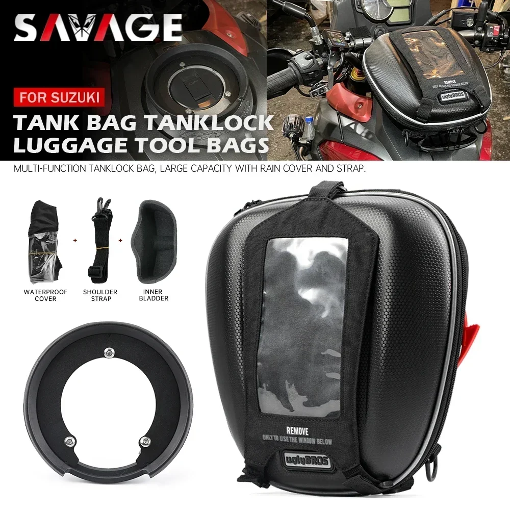 

Tank Bag Luggage For SUZUKI HAYABUSA GSXS 750/1000 GSX-R GSR 600/750 GSXS750 GSR750 GSX1300R Motorcycle Tanklock Racing Backpack