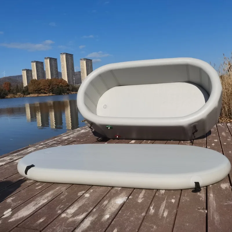 Inflatable pool for domestic spa, private pool